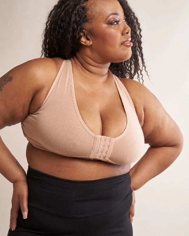 Rora Pocketed Front Close Bralette