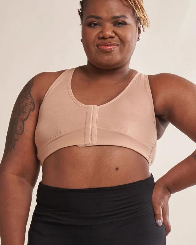 Rora Pocketed Front Close Bralette