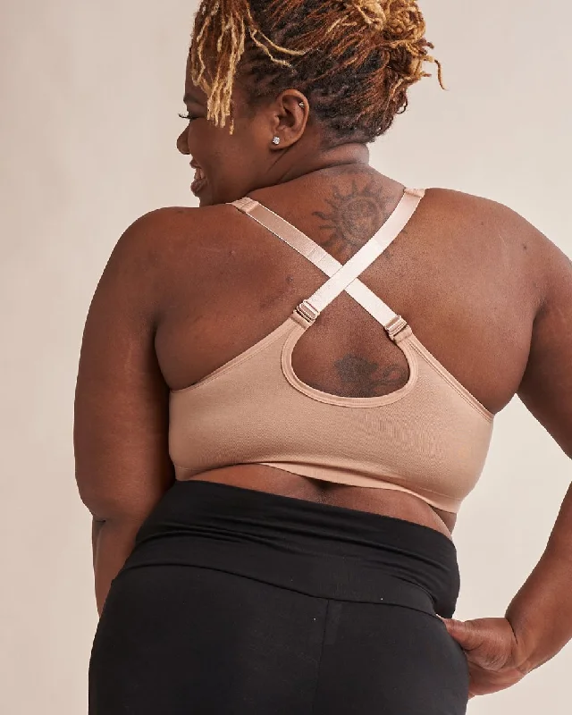 Rora Pocketed Front Close Bralette