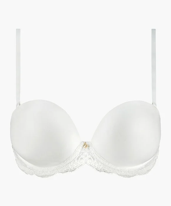 Aubade Kiss of Love Moulded Bandeau Full Cup Bra in Opal