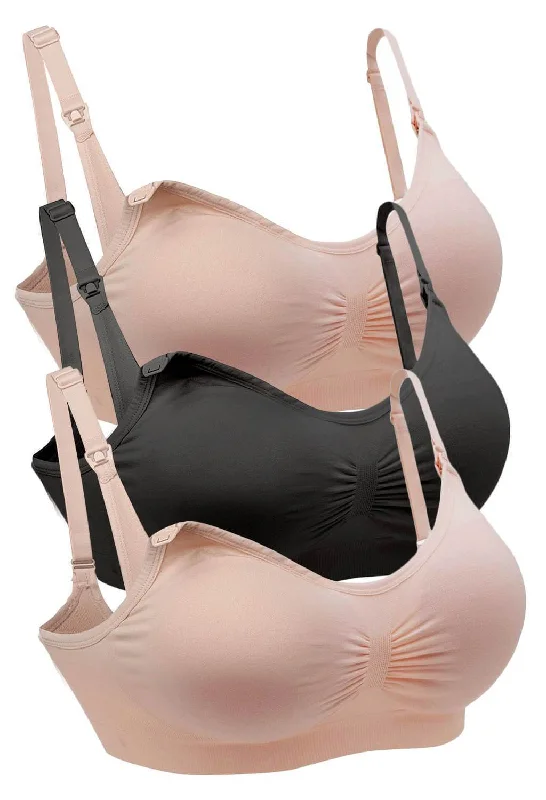 2 Nude 1 Black / XS/S: 8-10 / B-C-D-DD
