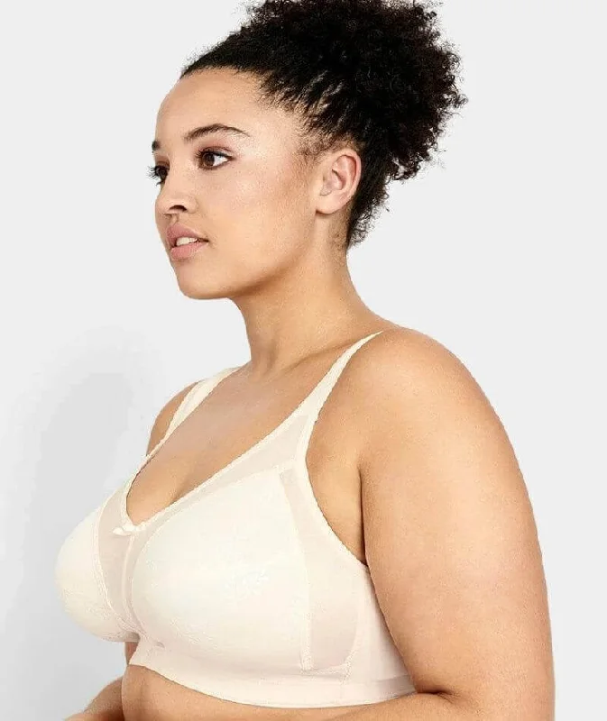 Berlei Jacquard Wire-Free Bra - Soft Beige