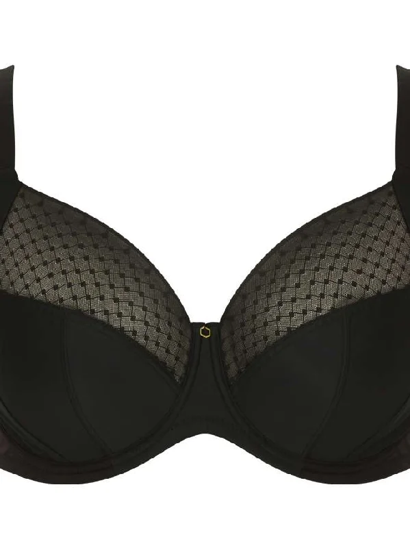 Bliss Full Cup Bra In Noir - Sculptresse