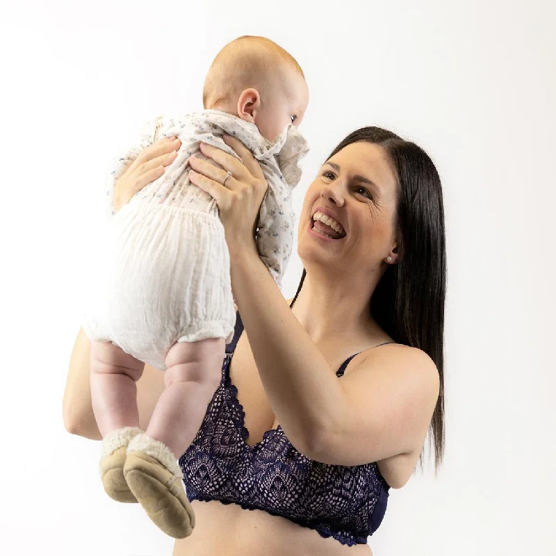 Maternity Bra (Classic) - Premium Support - Navy Rose