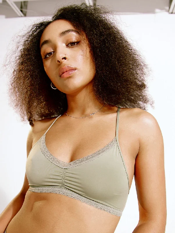 Blush Micro Lace Trim Bralette