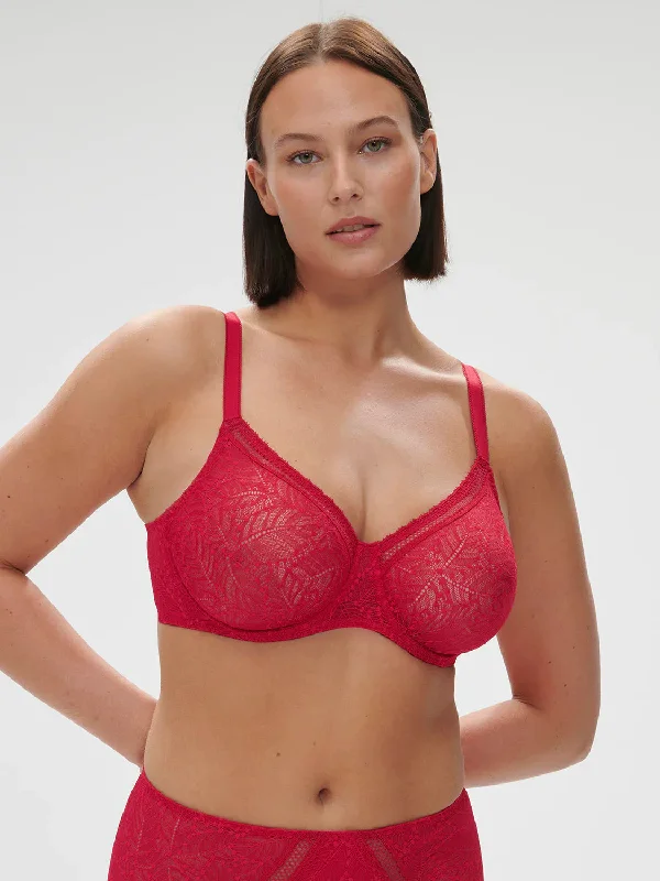 Comete Full Cup Support Bra In Rubis Rose - Simone Perele