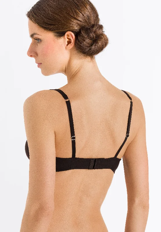 Hanro Cotton Sensation Soft Cup Wireless Bra in Black