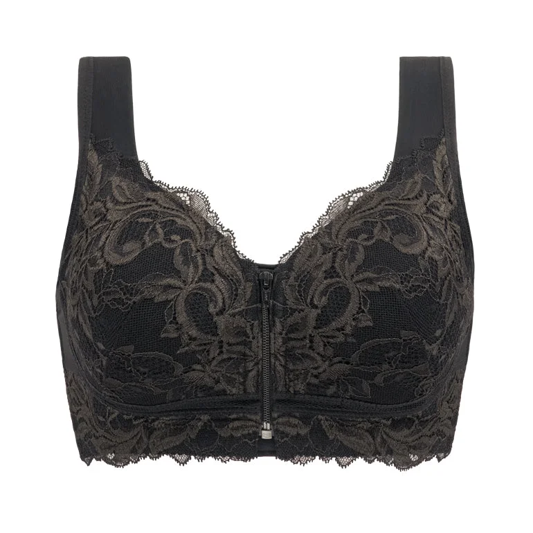 Slimming Zip Front Wireless Bra 23