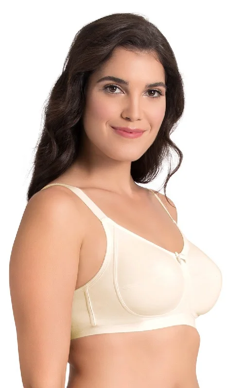 Ultimo Essential Cotton Non-Padded Non-Wired Bra (Pack of 2) - Whtsmke-Whtsmke Pr