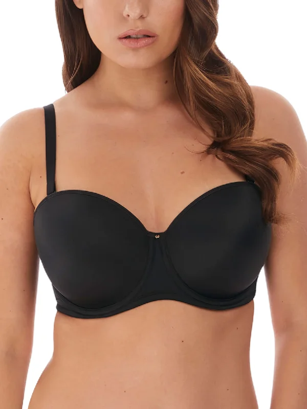 Aura Moulded Strapless Bra - Black