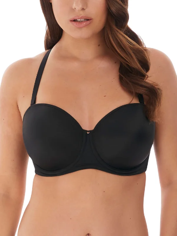 Aura Moulded Strapless Bra - Black