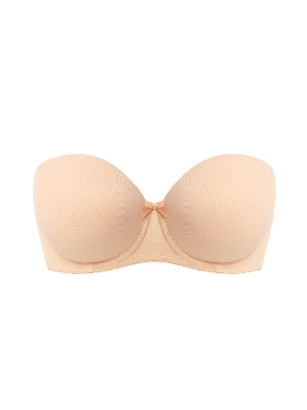 Deco Strapless Moulded Bra - Nude