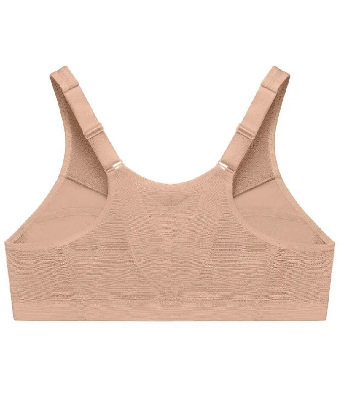 Glamorise Magiclift Front-Closure Posture Back Wire-Free Bra - Cafe
