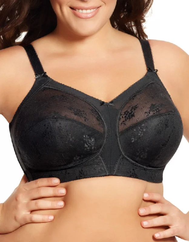 Goddess Alice Full Figure Soft Cup Bra Black GD6040