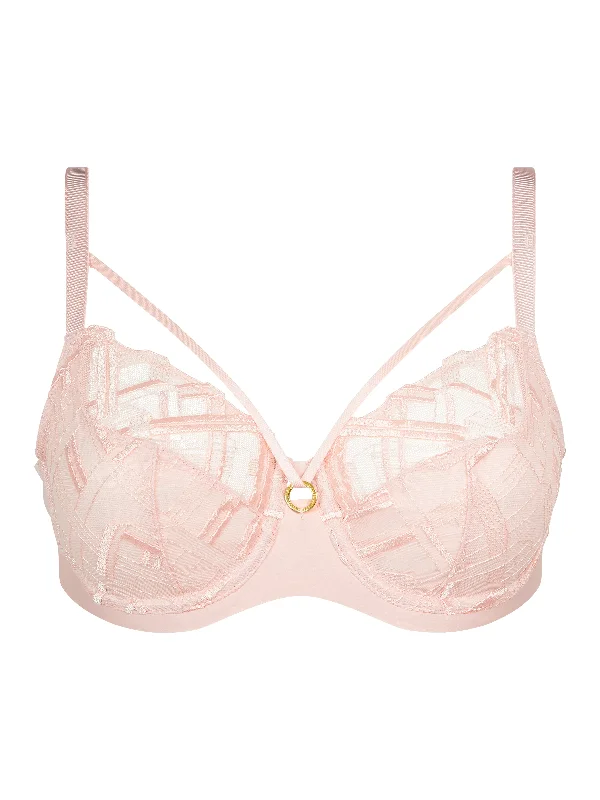 Graphic Support Full Coverage Bra In Taffeta Pink - Chantelle
