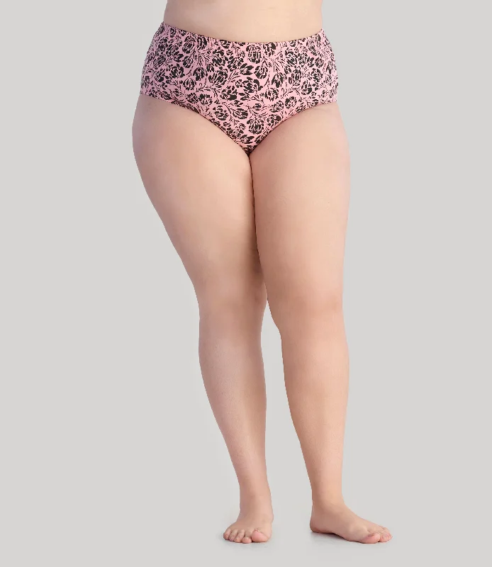 XL / Pink and Black Flower