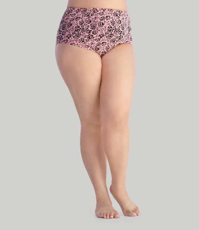 XL / Pink and Black Flower