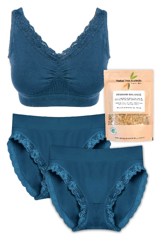 Pacific Blue / S/M: 10-12 (C-D-DD-E-F) / Medium: 10-12