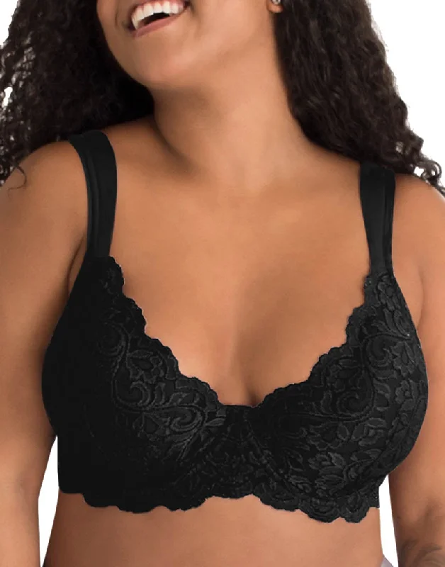 Leading Lady Ava Scalloped Lace Underwire Full Figure Bra 5044