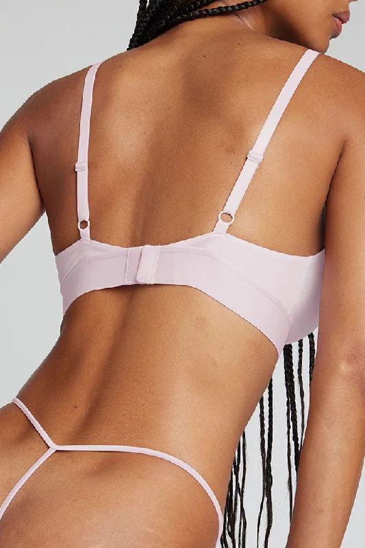 Glacé Triangle Bra in Lilac