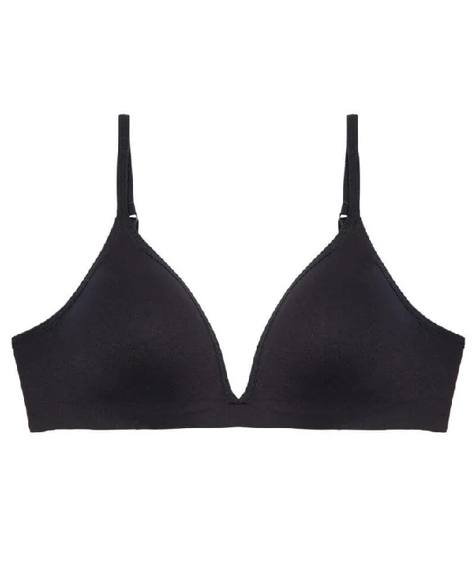 Lovable Seamless Contour Soft Cup Wire-free Bra - Black
