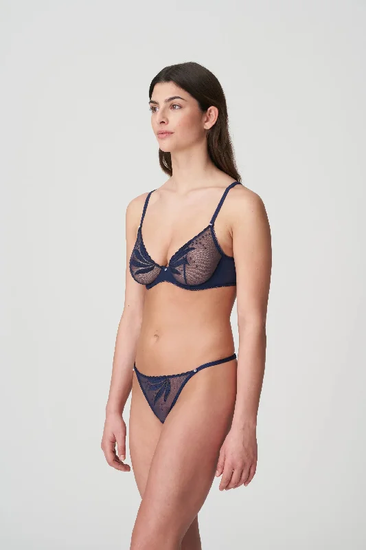 Marie Jo Etoile Soft Cup Plunge Bra in Sapphire Blue