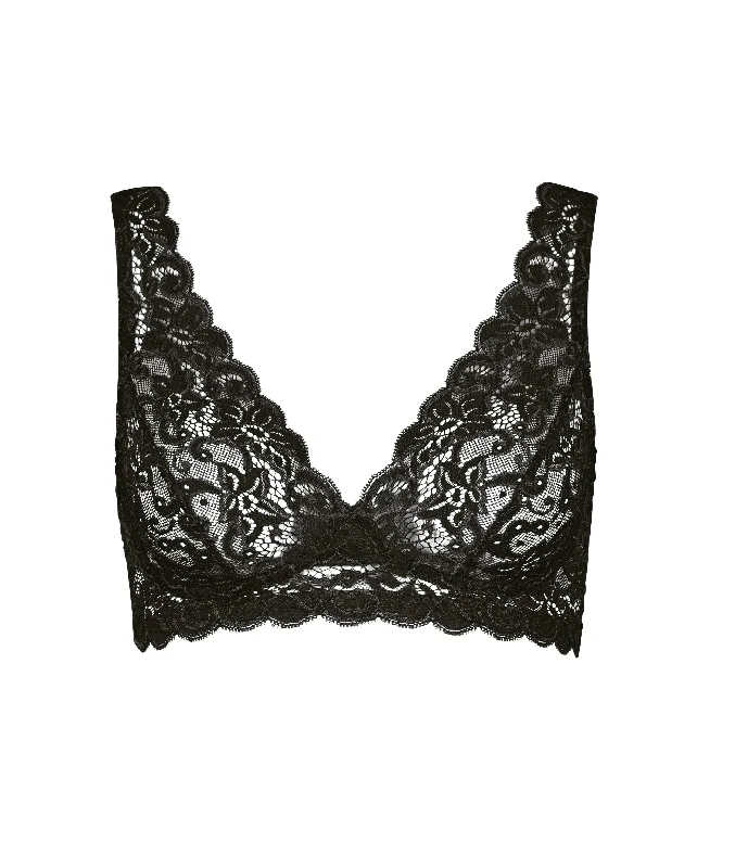 Hanro Moments Soft Cup Non Underwired Bra Black