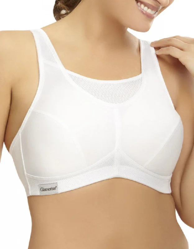 Glamorise No Bounce Cami Sports Bra White - G-1066