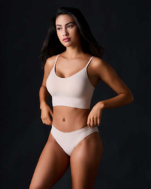 Cabana Cotton Seamless Crop Cami Bralette