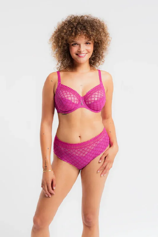 Paco Underwired Bra In Very Pink - Louisa Bracq