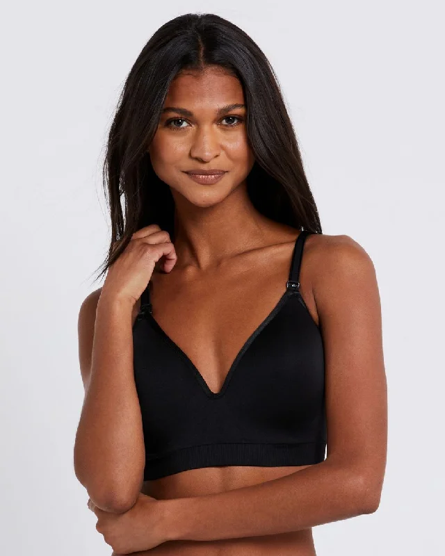 Seamless Convertible Plunge Nursing Bra