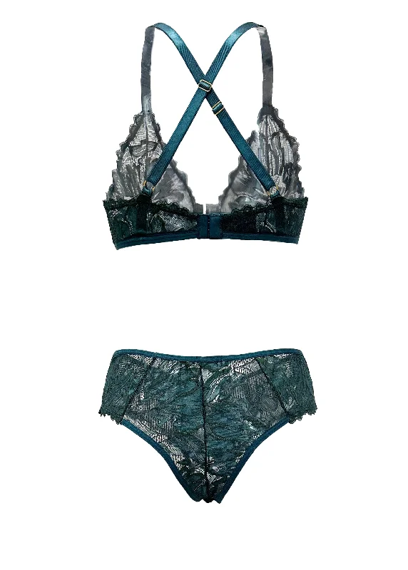 Peacock Coral O-Ring Bralette