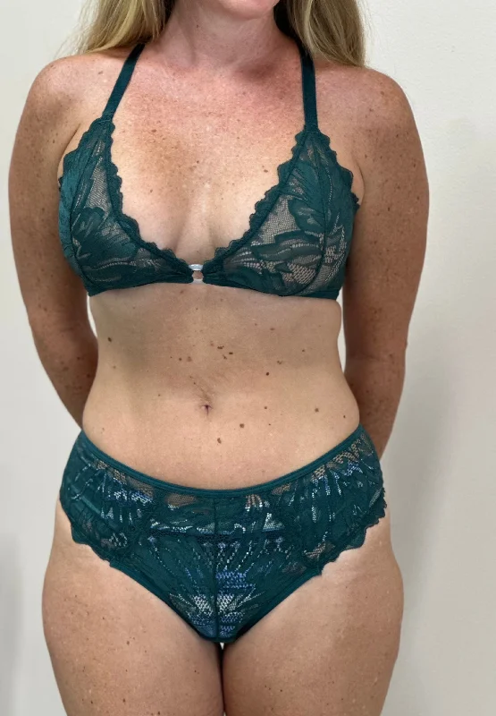 Peacock Coral O-Ring Bralette