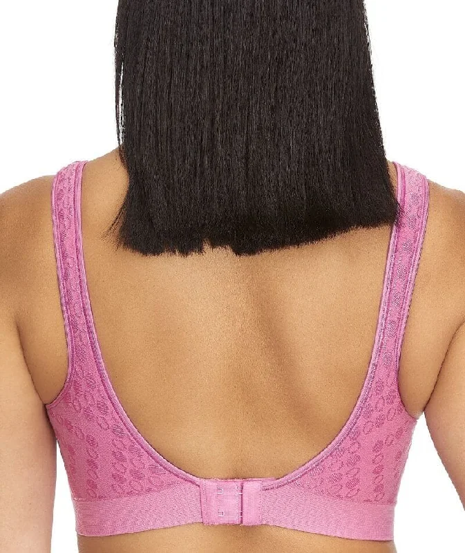 Playtex Comfort Revolution Contour Dot Wire Free Bra - Purple Dot