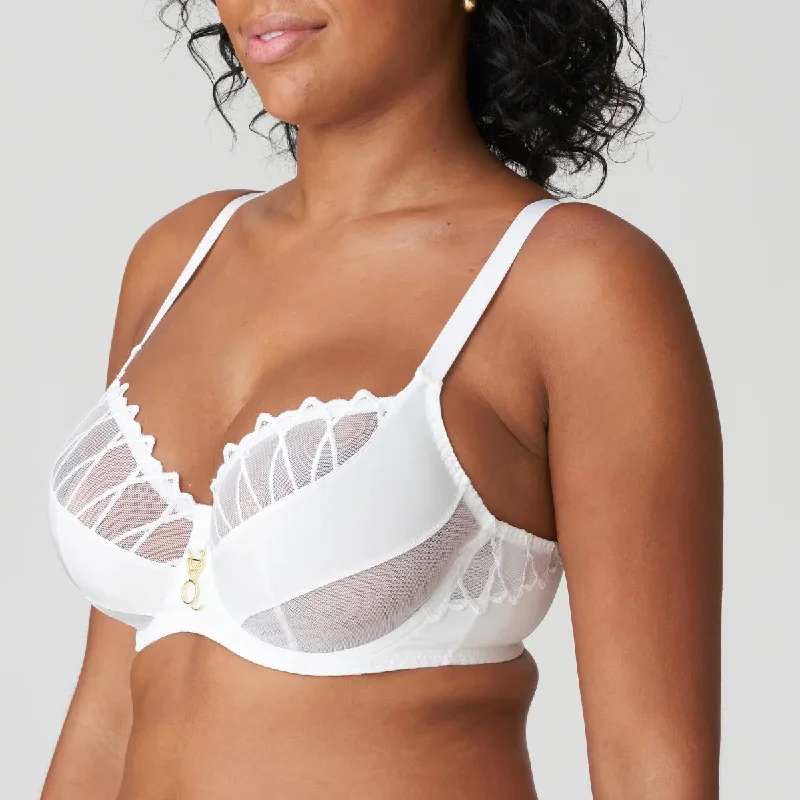 Prima Donna Arthill Tulip Seam Balcony Bra in White