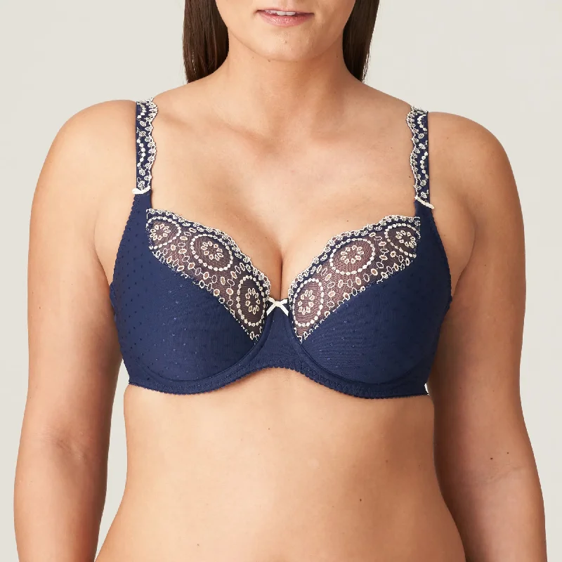 Prima Donna Osino Tulip Seam Balcony Bra in Sapphire Blue