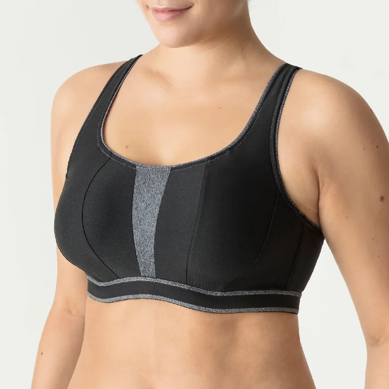 Prima Donna Sport The Sweater Underwired Sports Bra in Black