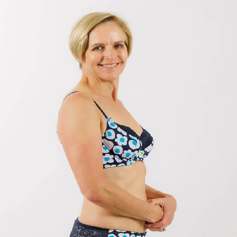 Print Balconette Bra - Flora