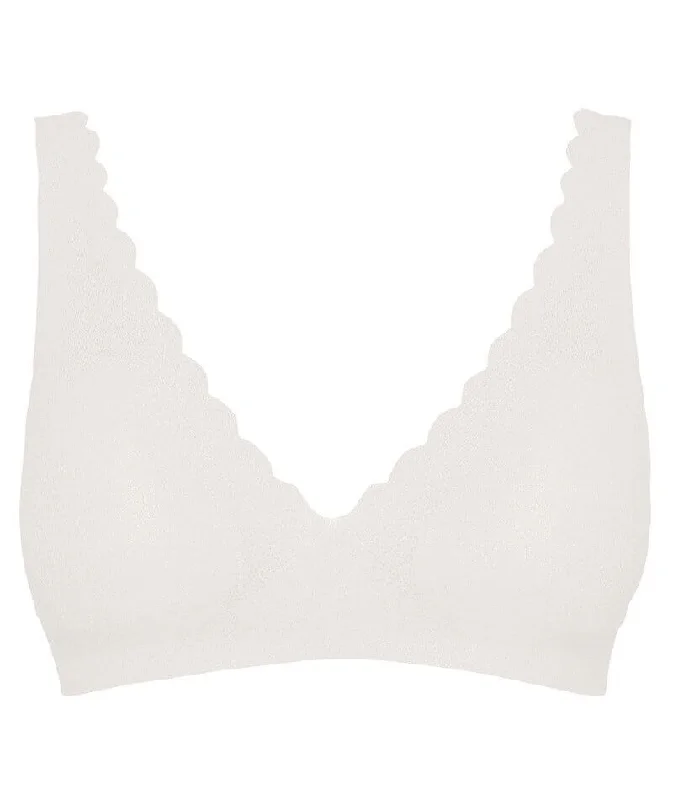 Sloggi ZERO Feel Lace Wire-free Bralette - Angora
