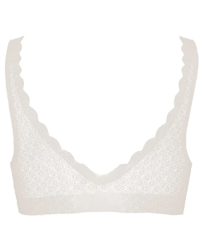 Sloggi ZERO Feel Lace Wire-free Bralette - Angora