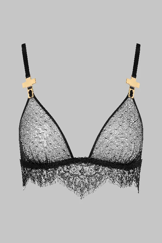 Soutien-gorge triangle avec bretelles croix - Inspiration Divine