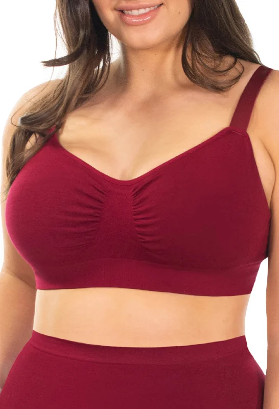 Burgundy / XS/S: 8-10 / E-F-G-H